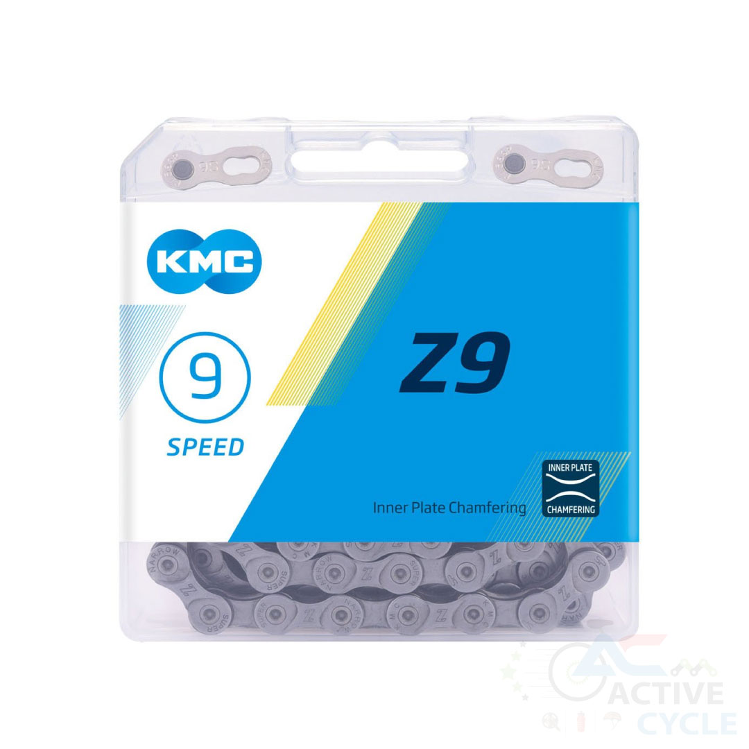 KMC Z9 Bicycle Chain | 9-Speed Chain Compatible with Shimano & SRAM (Without Box)