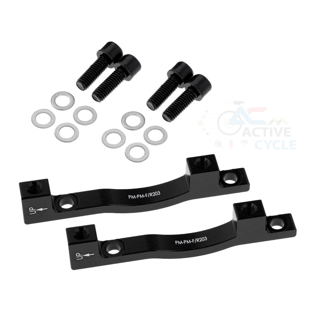 Bicycle Disc Brake Mount Adapter – 203mm Front & Rear Caliper PM-PM-F/R203