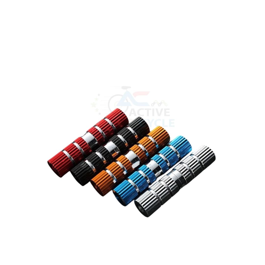 Mountain Bike Round Foot Pegs – Aluminum Alloy Stunt Pegs / Bicycle Footrests (1 Pair, Anti-Slip)