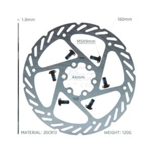 Hydraulic Brake Disc Steel Rotor – 6-inch (160mm)