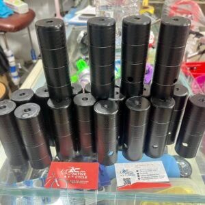 Black Steel BMX Pegs – 14mm Threaded Axle, Hi-Ten Steel, Flatland & Skatepark Pegs