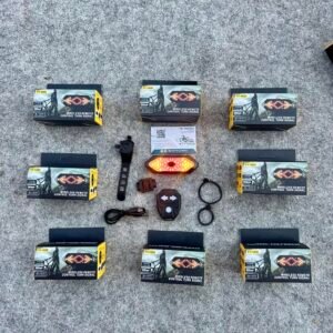 USB Rechargeable Remote-Controlled Turn Signal Bike Tail Light