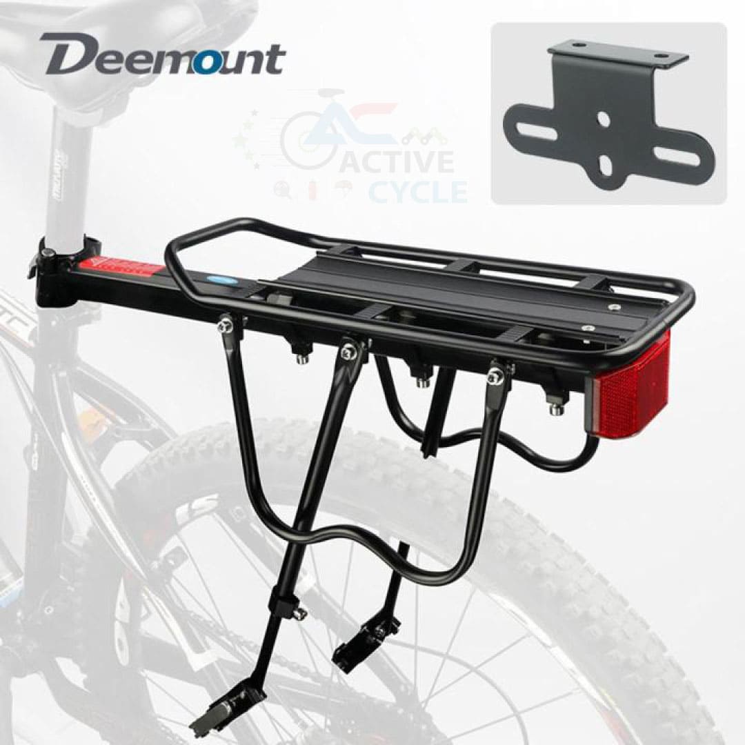 Deemount Bicycle Rear Luggage Carrier – Adjustable Aluminum Alloy Cargo Rack for 20–29” MTB & Fat Bikes