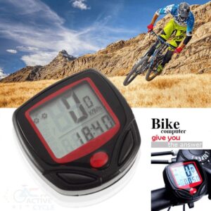 Waterproof Bicycle Computer Speedometer – LCD Cycling Odometer with Stopwatch