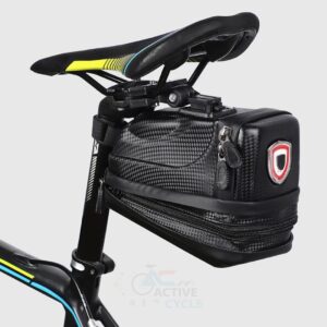 WEST BIKING Saddle Bag with LED Tail Light – Waterproof Hard Shell Bicycle Seat Bag for MTB & Road Bike