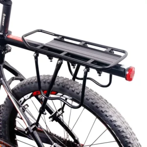 Bicycle Rear Luggage Carrier – Adjustable Aluminum Alloy Cargo Rack for 20–29” MTB & Fat Bikes