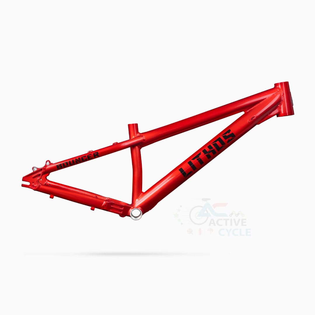 Lithos Bouncer Dirt Jump Bike Frame – 26” 6061-T6 Alloy DJ Frame (100mm Travel) - Image 3