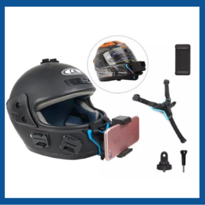 Helmet Chin Mount & Mobile Holder for Smartphone & Action Camera