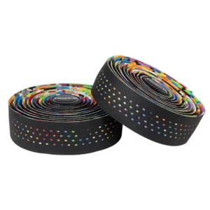 NPY Road Bike Handlebar Tape Fixed Gear Bike Tape Anti-Slip Breathable Sweat-Wicking Silicone Curved Bar Perforated Tape