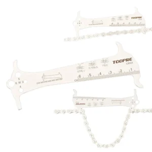 TOOPRE 3-in-1 Chain Wear Measurement Tool for Mountain and Road Bikes – Chain Gauge Wear Measurement Tool and Caliper