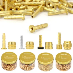 TOOPRE Mountain Bike BH-59/90 Disc Brake Hydraulic Oil Injection Accessories Oil Needle Hose Compression Ring T-Head Olive Head 1 Set