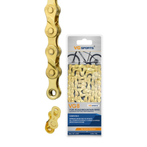 VG Sports 8-Speed Bicycle Chain Golden